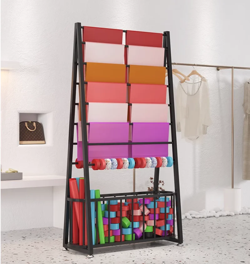 

Ribbon rack, fresh flower packaging paper storage rack, flower shop scarf storage rack, ribbon ribbon sorting floor shelf