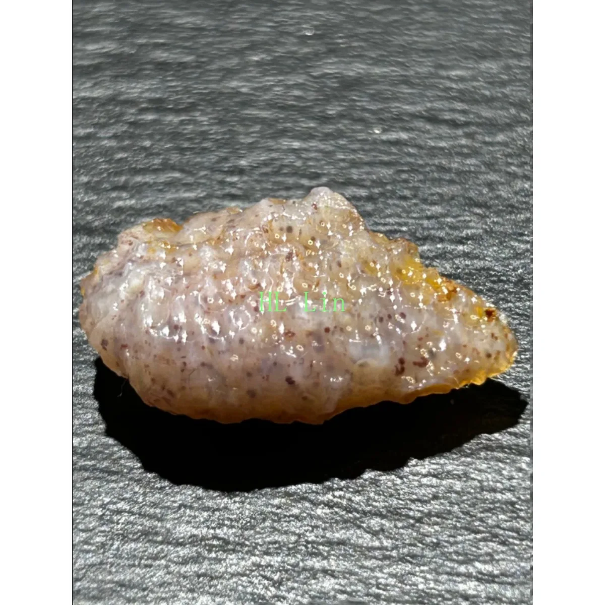 Artisan Stone Candy Agate,Glass Vial Set, 10-15mm Natural Unpolished, Colorful Pattern, Jewelry Making Collection.Candy Agate