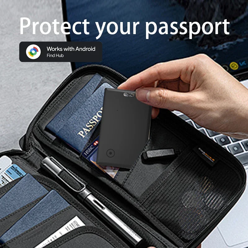 Android Wallet Tracker Card Compatible with Google Find Hub Slim Tracking Card - Wallet Finder, Item Locator for Luggage Tags image 4