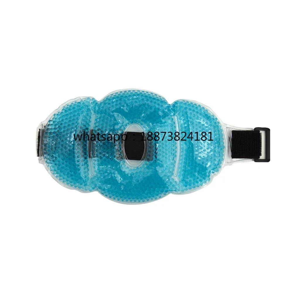 Factory PVC+Gel Beads OEM Beauty Reusable Sleep Eye Mask Cooling Gel Beads fast shipping