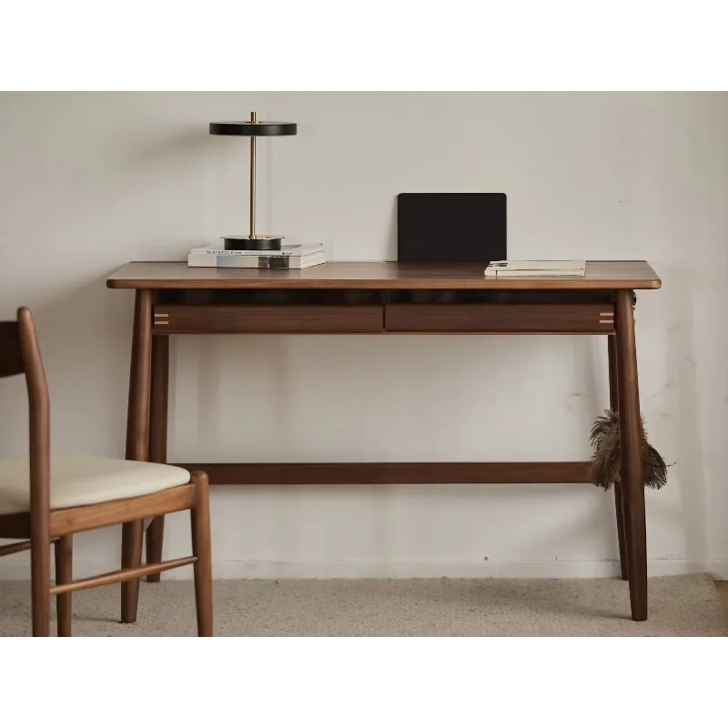 مكتب ذكي حديث، تخزين كبير، حزام مكتب من الخشب الصلب #3