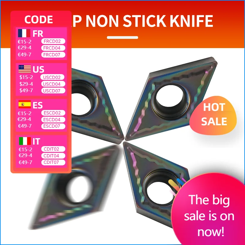 

DCGT11T304-HM YZ5010 High-Performance Inserts - Dedicated to High-Hard Steel Machining