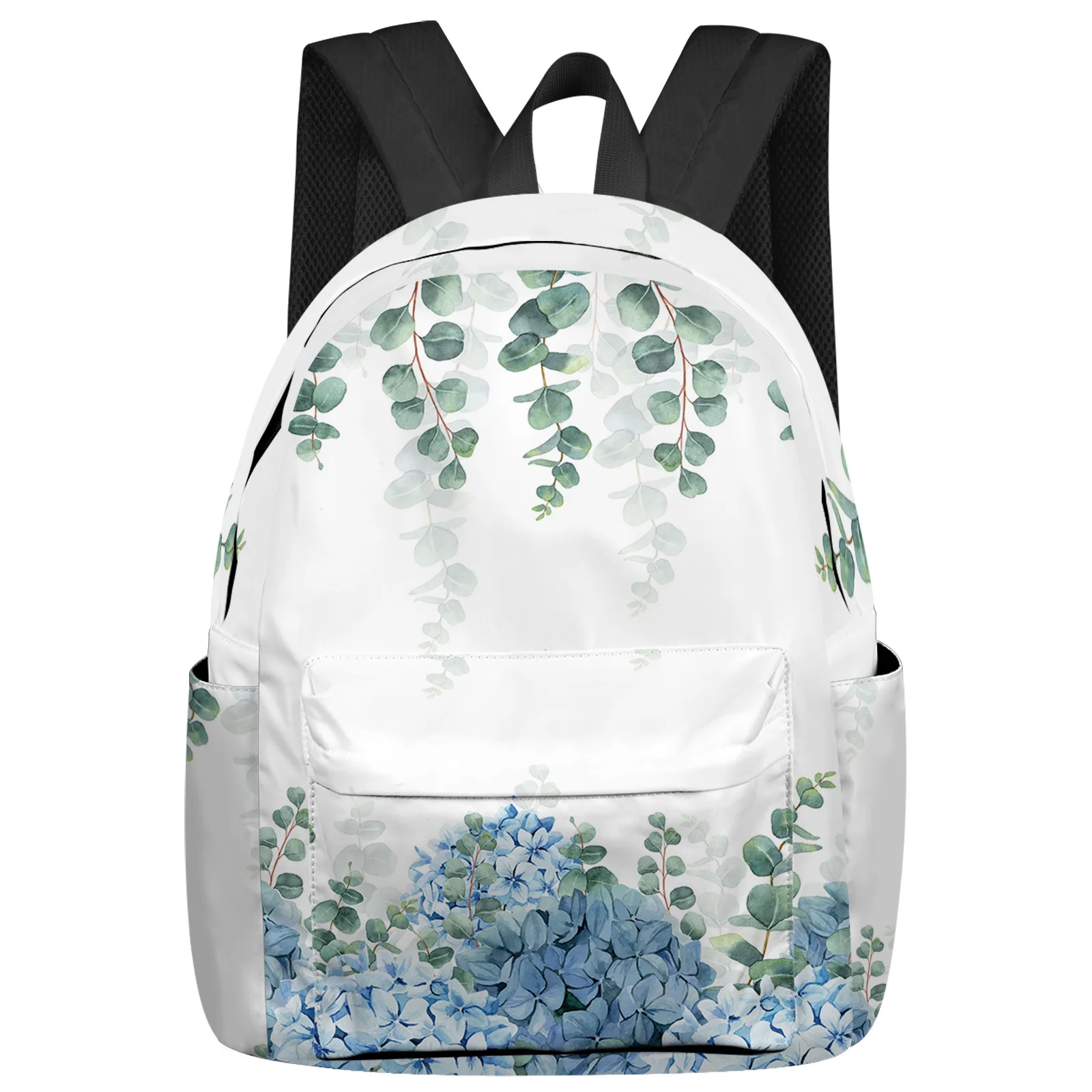 

Eucalyptus Farmhouse Plant Hydrangea Student School Bags Laptop Custom Backpack For Men Women Female Travel Mochila