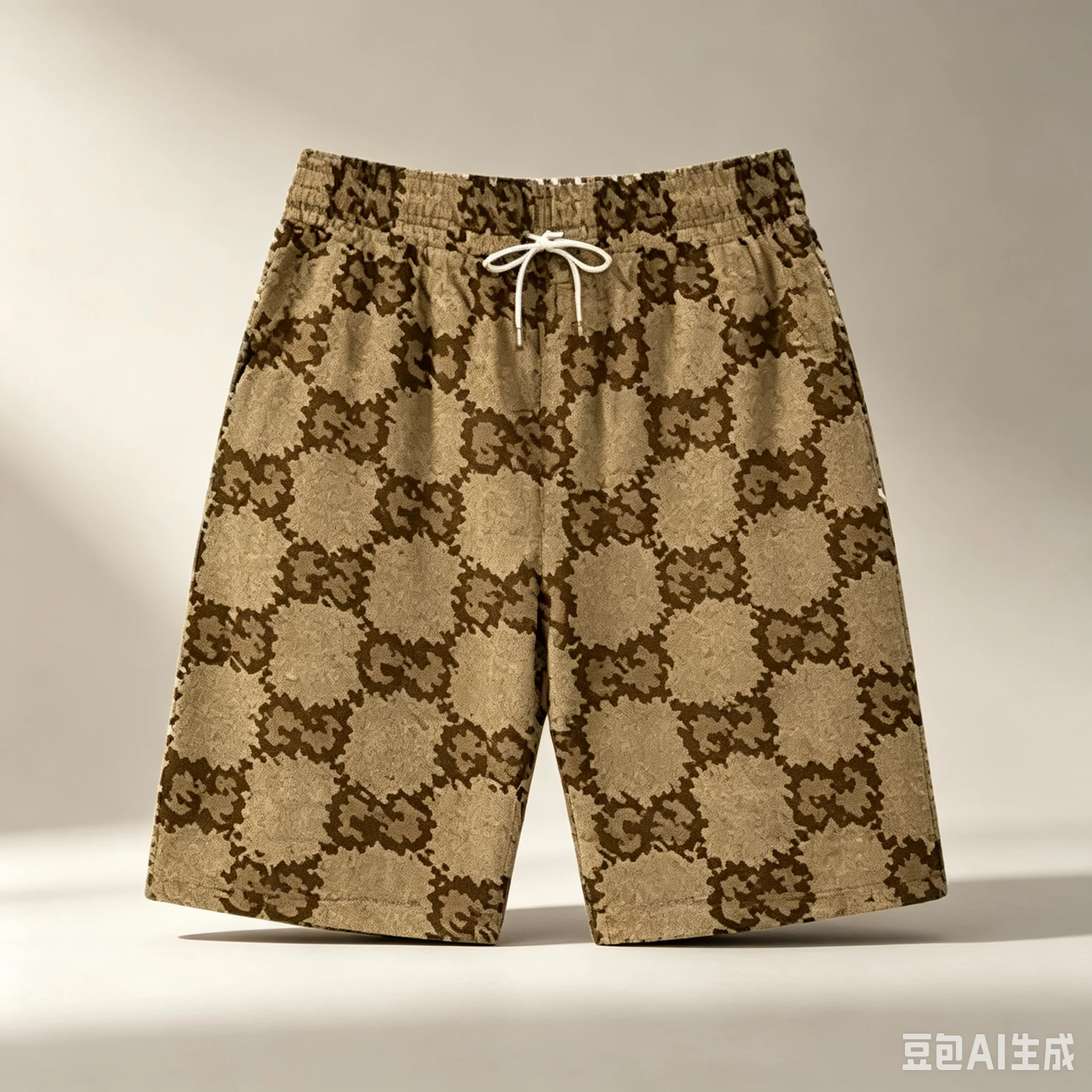 2026 Men Vintage Full Double Casual Shorts  Luxury Designer Pattern Short Pants Summer Daily Wear Sports Beach Board Shorts