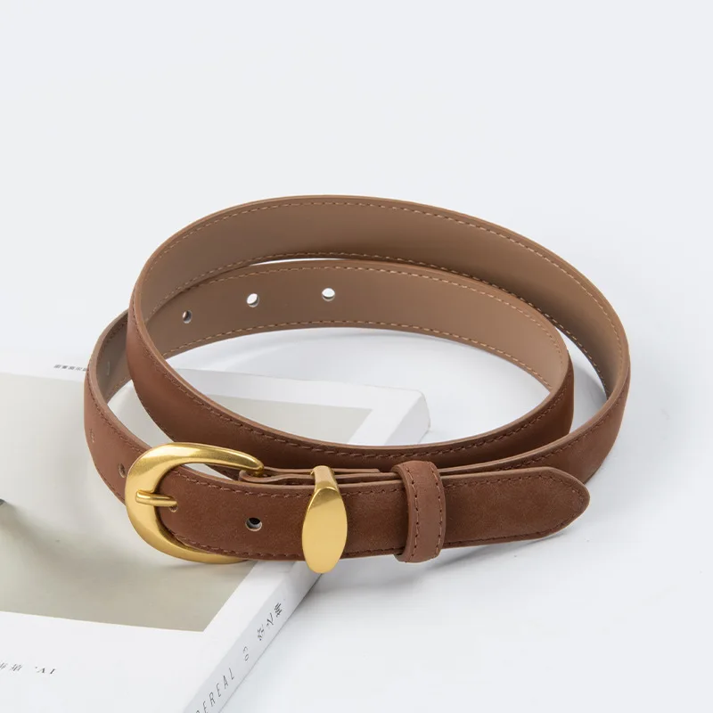 المرأة موضة فو الجلد المدبوغ جلد طبيعي مشد الإناث Cummerbund معطف حزام فستان Decration حزام ضيق J707