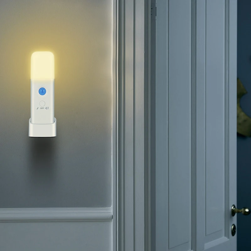 モーションセンサーLEDナイトライト、調光可能な屋内ライト、ポータブルモーション有効、キッズルーム、バスルーム