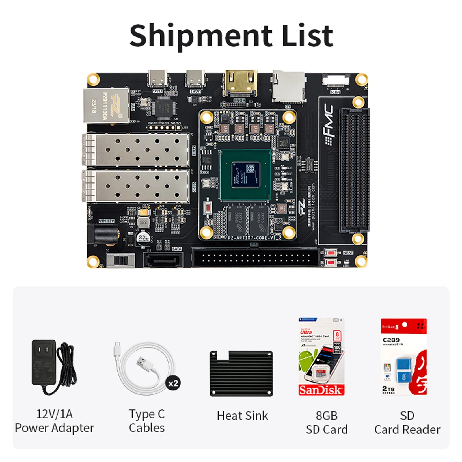 Puzhi PA200T-FL-KFB Camera Package AMD Artix7 Development Board XC7A A7 35T 75T 100T 200T PCIE HDMI Industrial Grade - Image 5
