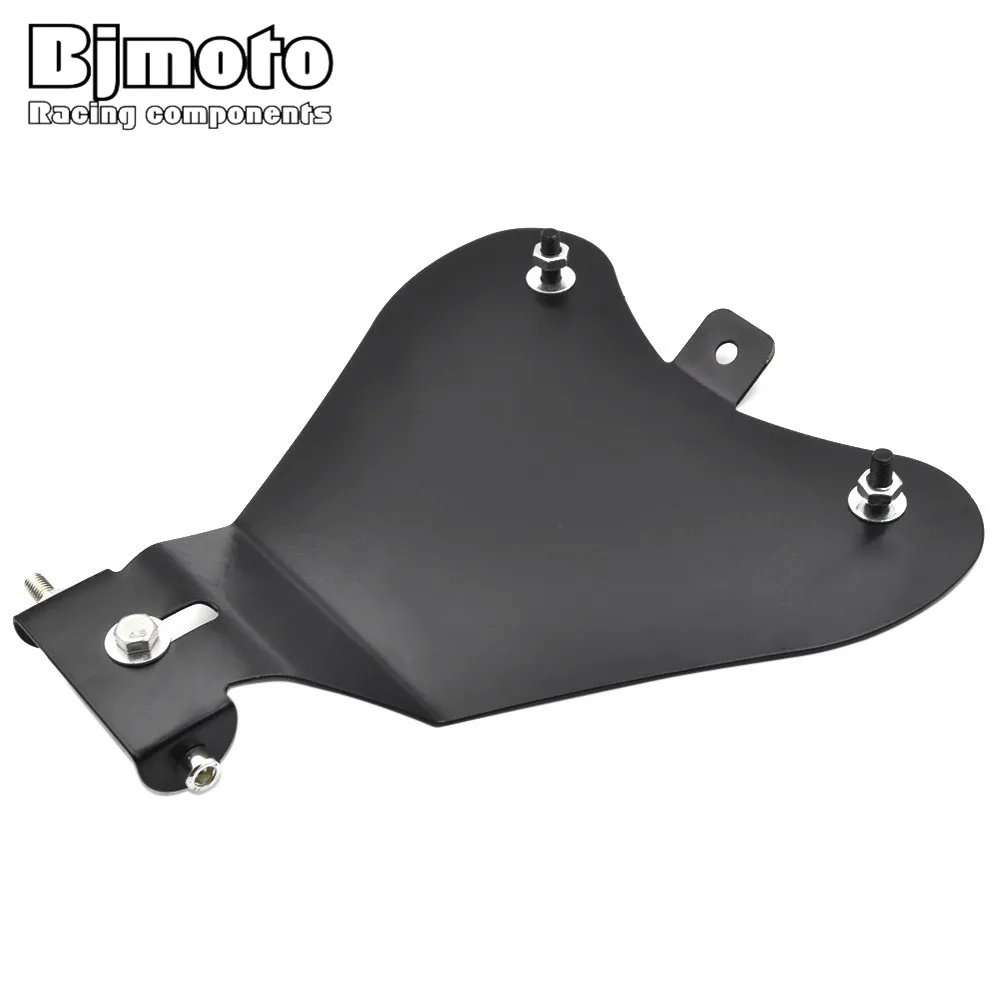 Motorcycle Solo Seat with Baseplate and Springs Bracket Sitting Cushion Mounting Kit for Harley Sportster Bobber Chopper