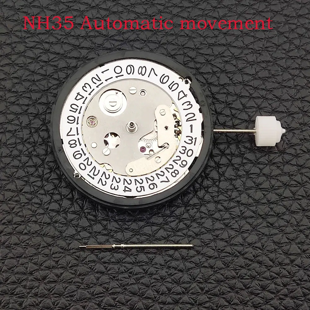 

High precision Chinese made NH35 mechanical movement double calendar Japanese NH35 movement replacement parts