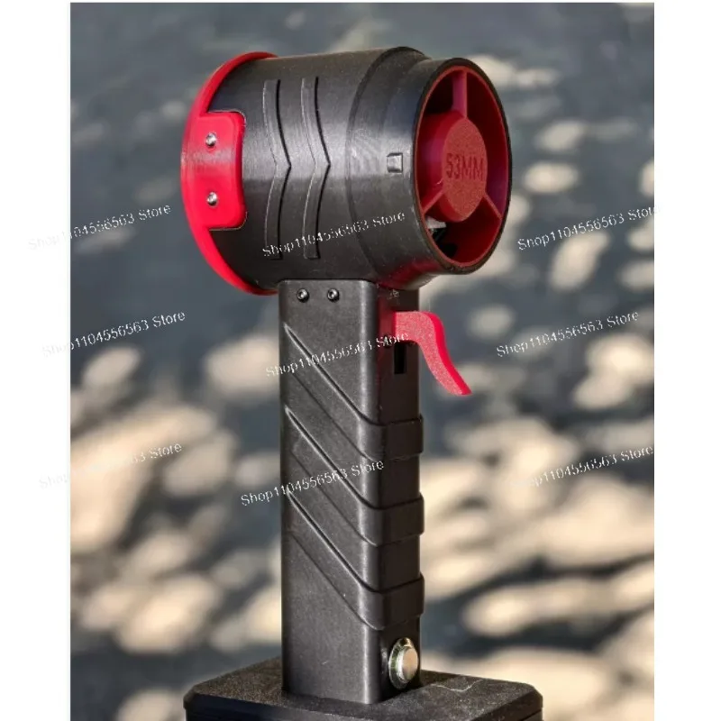 53Mm metal high-speed duct compact body hair dryer brushless turbine motor violent fan, need to bring your own battery