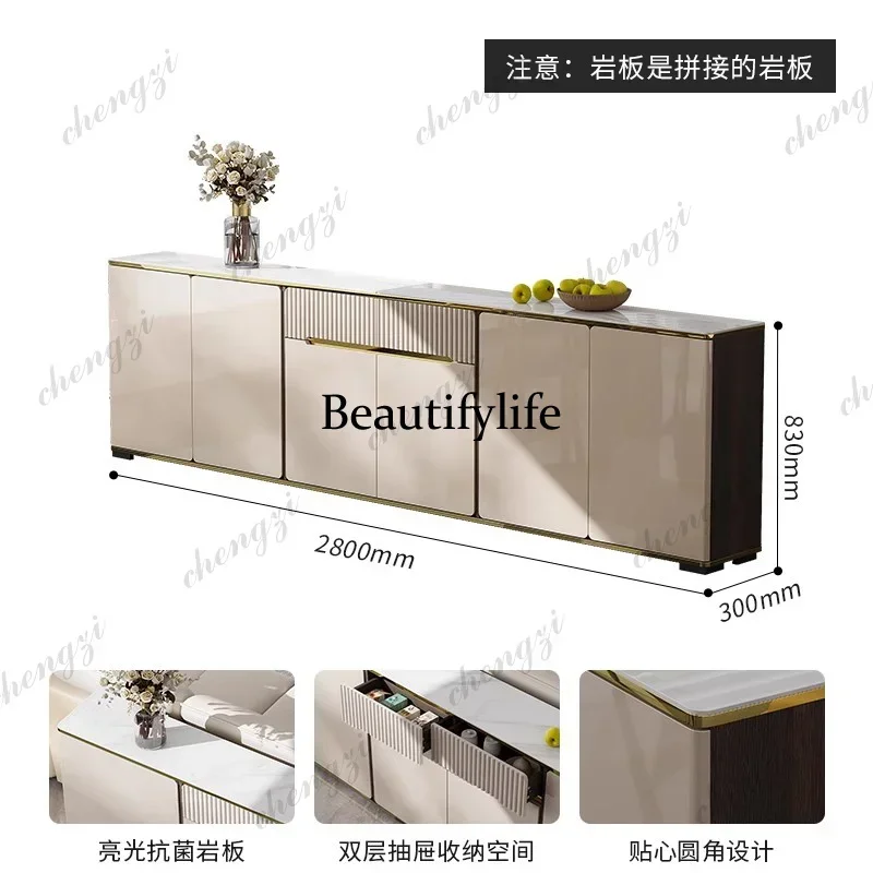 M138  modern credenza sideboard buffet with drawer and pop-up doors,  for living room or hallway Nordic Furniture home