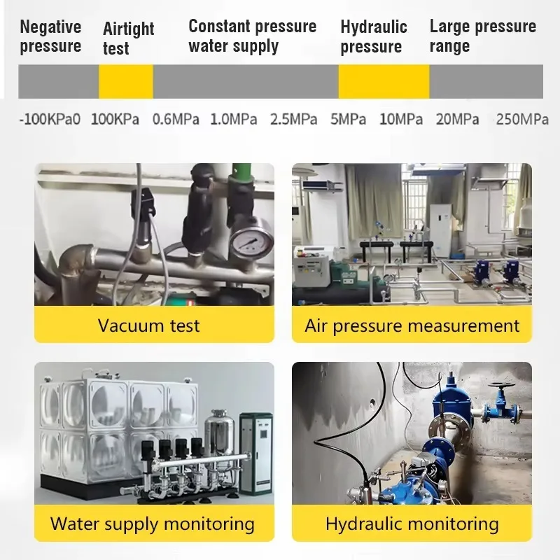 Industrial 4-20ma 0-250 bar MPa 0-100psi Digital Oil Air Water Hydraulic Transmitter Sensor Ex-factory Price