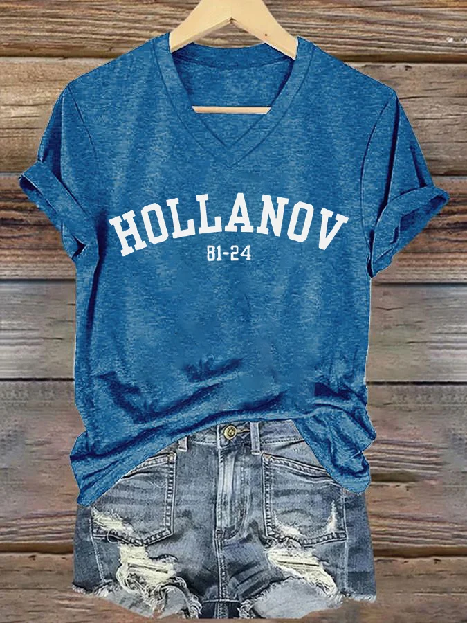 Ilstile Women's Fan Favorite V-Neck T-shirt Casual Relaxed Fit Aviation Tee White Black Blue Green  Summer Beach Tops