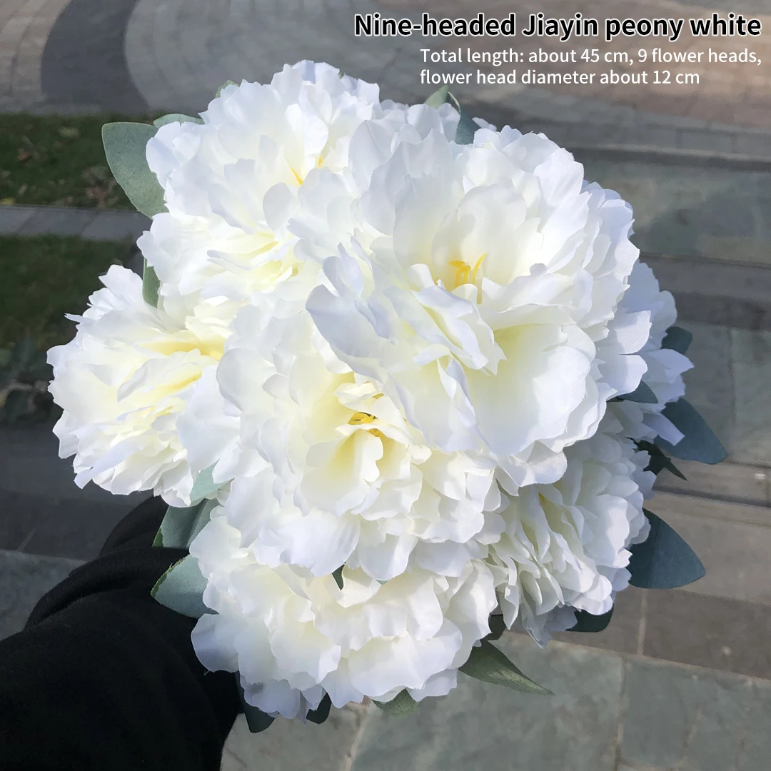 Large Artificial Hydrangea Macrophylla Really Touch Big Head DIY Bridal Bouquet Home Garden Wedding Party Decoration Accessories