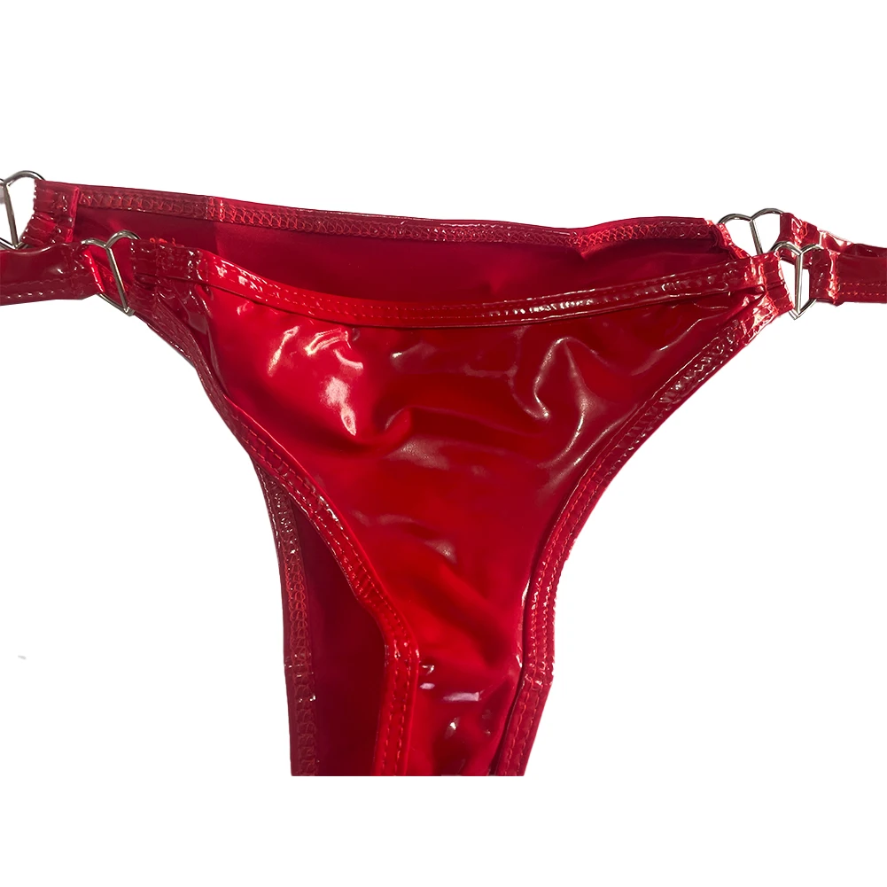 Women PVC Leather Thongs G-string Bikini Japanese Women's Panties Knickers Briefs Quick Dry Underwear Hot Hot Lingerie Fashion