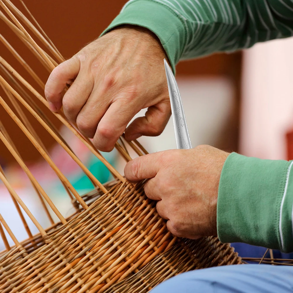 Wicker Chair Tools Rattan Furniture Repair Kit Durable Basket Wicker Repair Tool Making Supplies Safe 2pcs