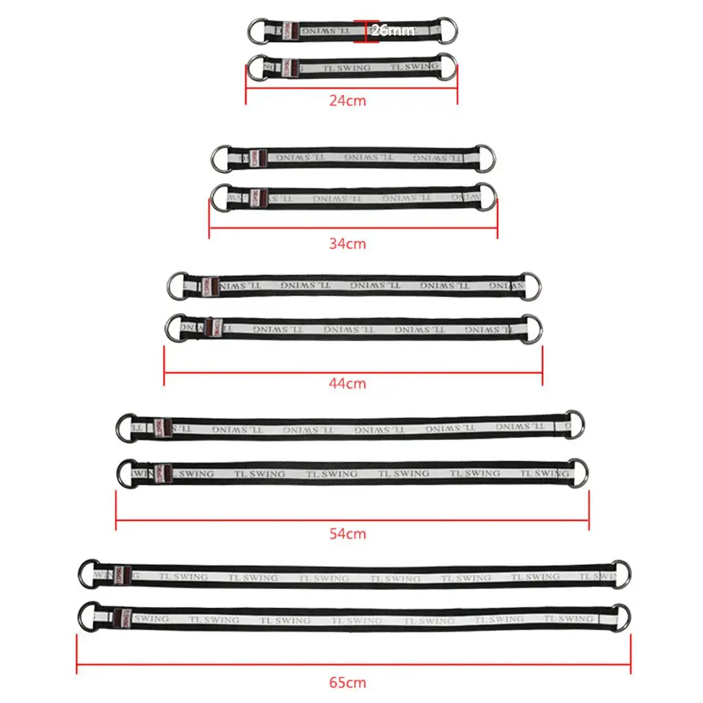 Balançoire de barre en polyester, sangles de confrontation pour balançoire, barre haute, arbres à poutres, camping, randonnée, jouets de sport en plein air, 2 pièces par paquet