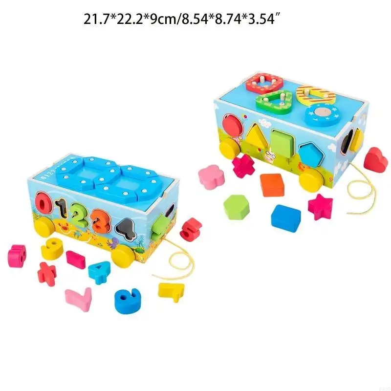 F62Dシェイプ番号マッチング数学バスおもちゃ早期学習おもちゃカーニバルパーティーの好意