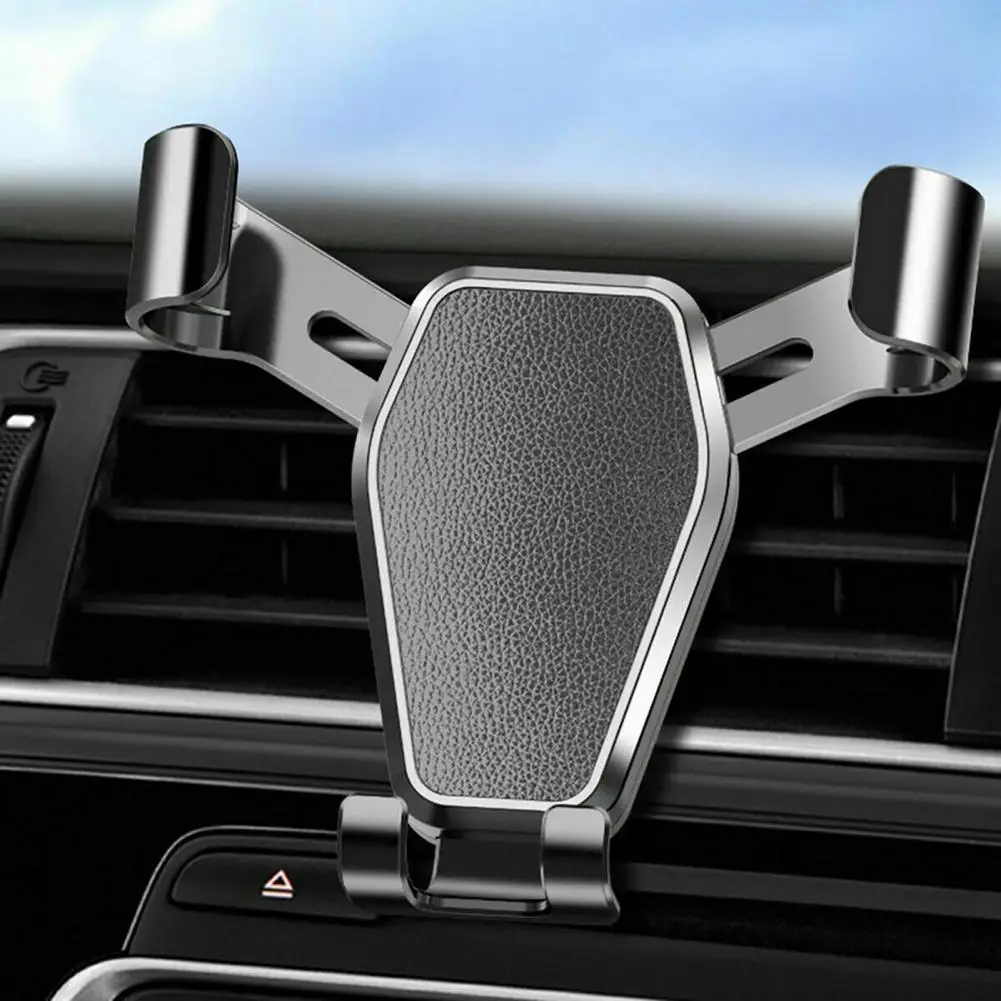 Phone Mount Air Vent Clip Triangle Car Phone Holder Air Outlet Car Phone Bracket Triangle Clip Holder Quick-release Phones Stand