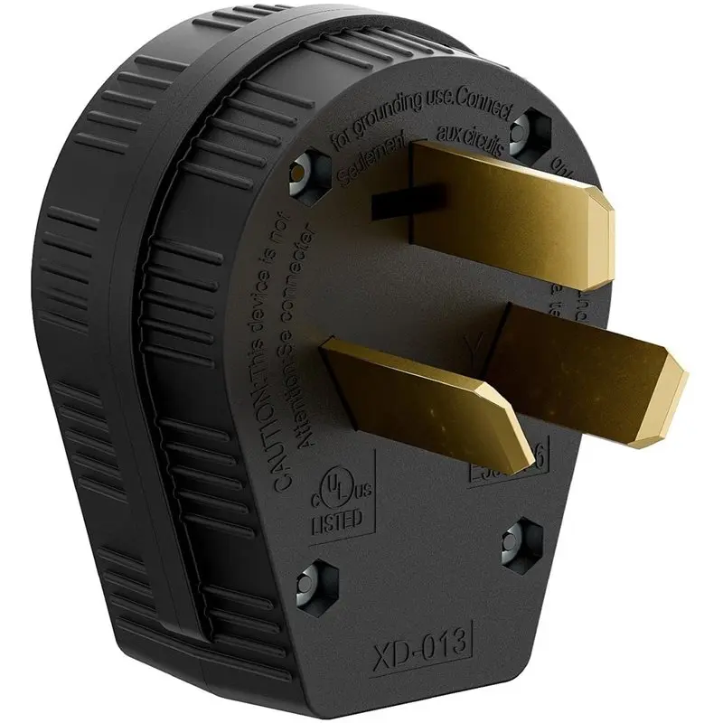 AB34-For Dryers, Stoves& Generators Compatible 50-Amp 10-50P Industrial Plug, 50A 125/250V US Standard Socket US PLUG