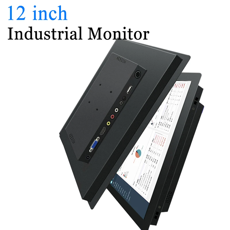 1280*800 12 inch Portable Resistive Touch Screen HD Monitor with HDMI VGA DVI BNC