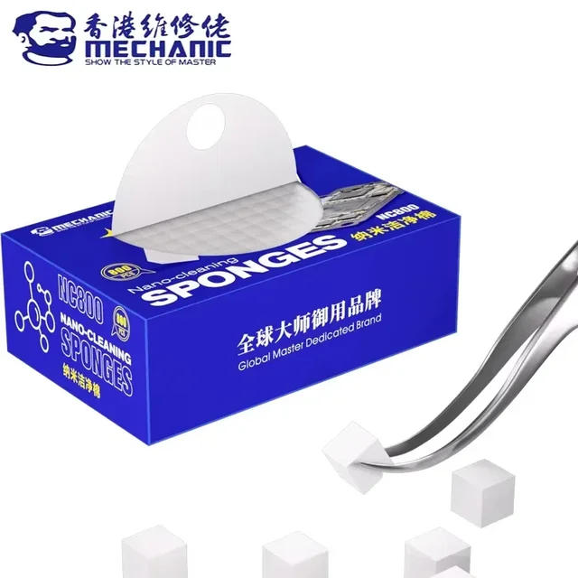 Mechanik NC800 Nano gąbka czyszcząca do czyszczenia ekranu płyty głównej aparatu PCB topnik lutowniczy olej lutowniczy naprawa narzędzie do czyszczenia