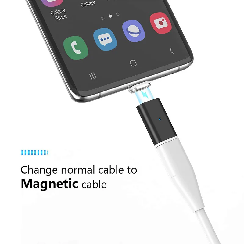 Adapter magnetyczny typu C do Samsung S24 Realme 13 Pro Xiaomi Redmi Pad SE OnePlus Pad 2 vivo T3 Lite Cubot X90 Micro Charger