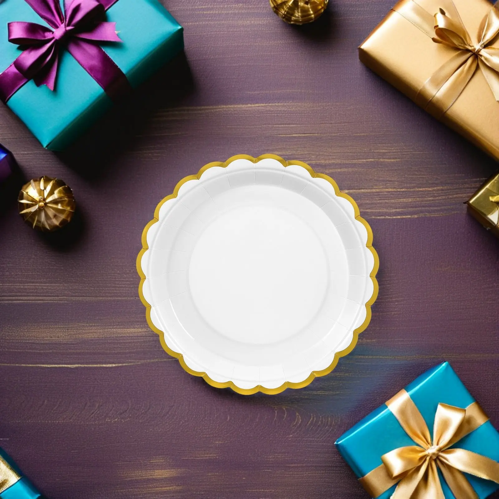 

50pcs disposable Dessert Paper Plates Dinnerware Dessert Paper Floral Tray For Party Hosting Tableware Barbecue Picnic Supplies