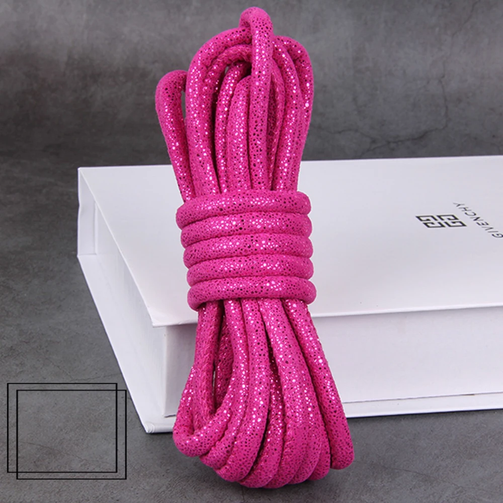 REGELIN 2meters Colorful PU Leather Strap Findings Round Faux Leather Cord String Rope DIY Necklace Bracelet Making