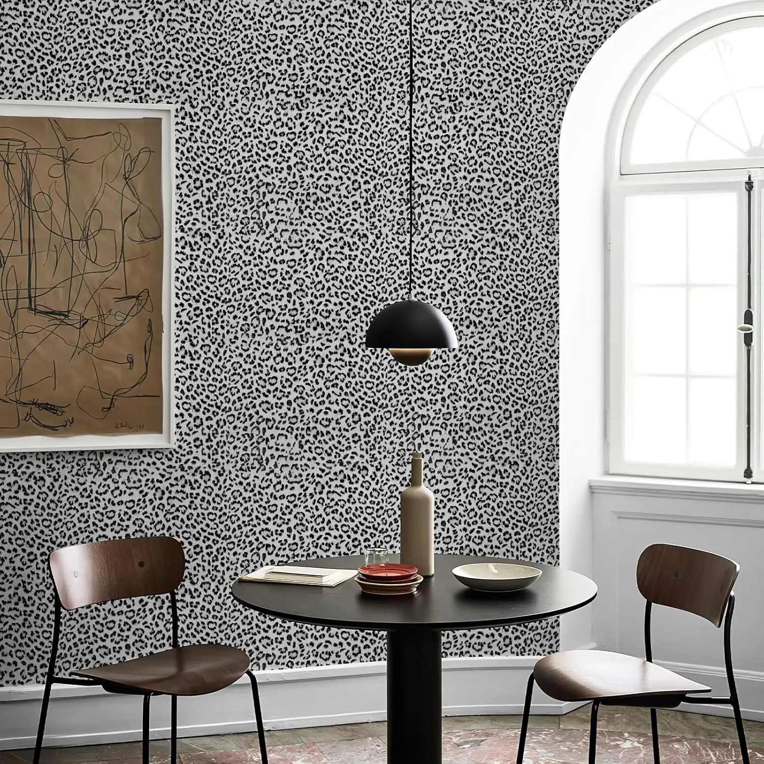 

1 roll of thickened self-adhesive wallpaper, suitable for living room, bedroom, TV background wall, and home decoration.