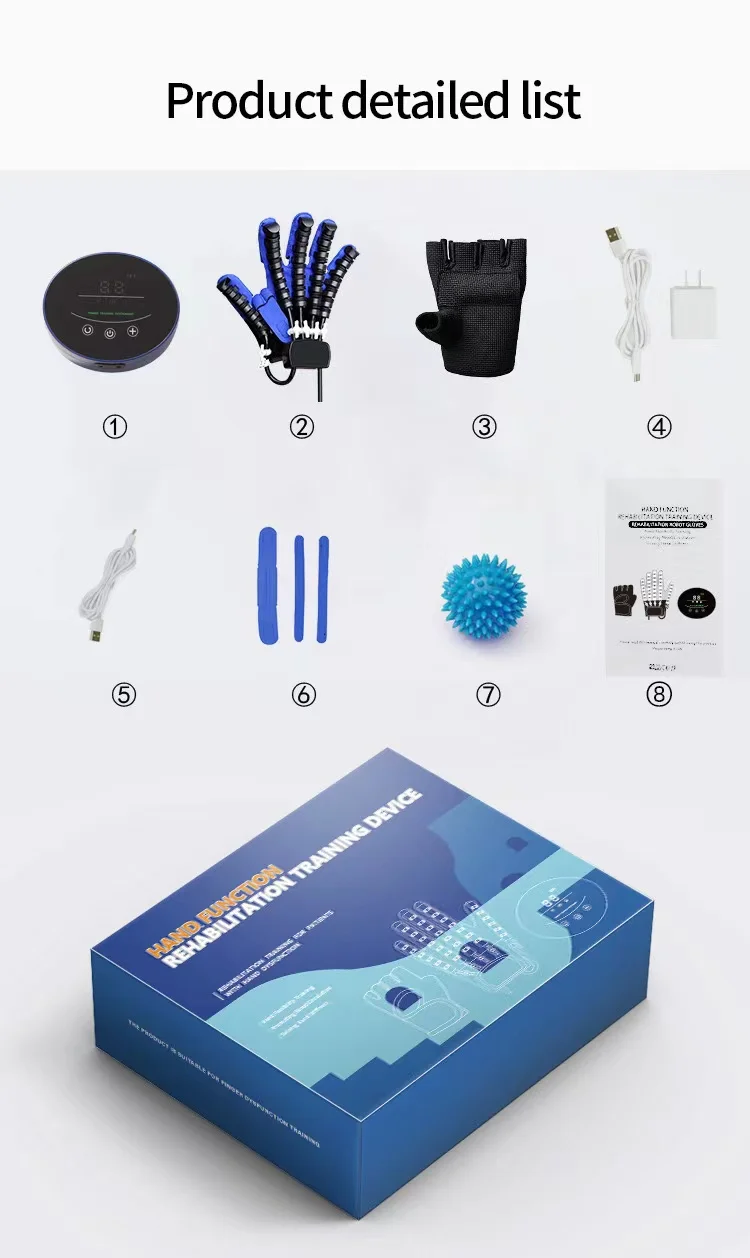 روبوت إعادة التأهيل، معدات إعادة التأهيل المنزلية، روبوت إعادة تأهيل اليد، قفاز للمرضى المتحللين #6