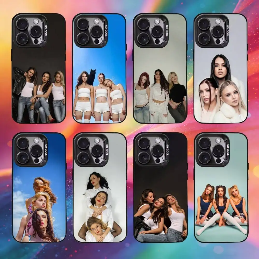 

S-Serebro Phone Case For iPhone17, 16,15,14,13,12 Pro Max Black Candy Matte Shockproof Cover
