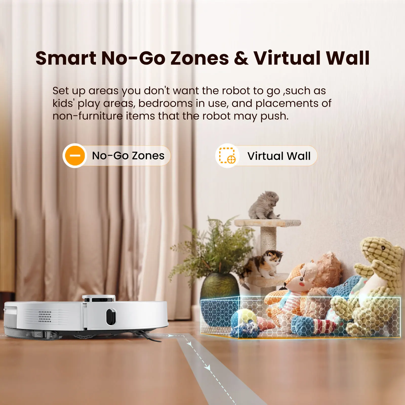 Cordless Robot Vacuum With Strongest Suction Proactive Intelligence Avoidance Carpet Pet Deep Cleaner Robot Vacuum Clean