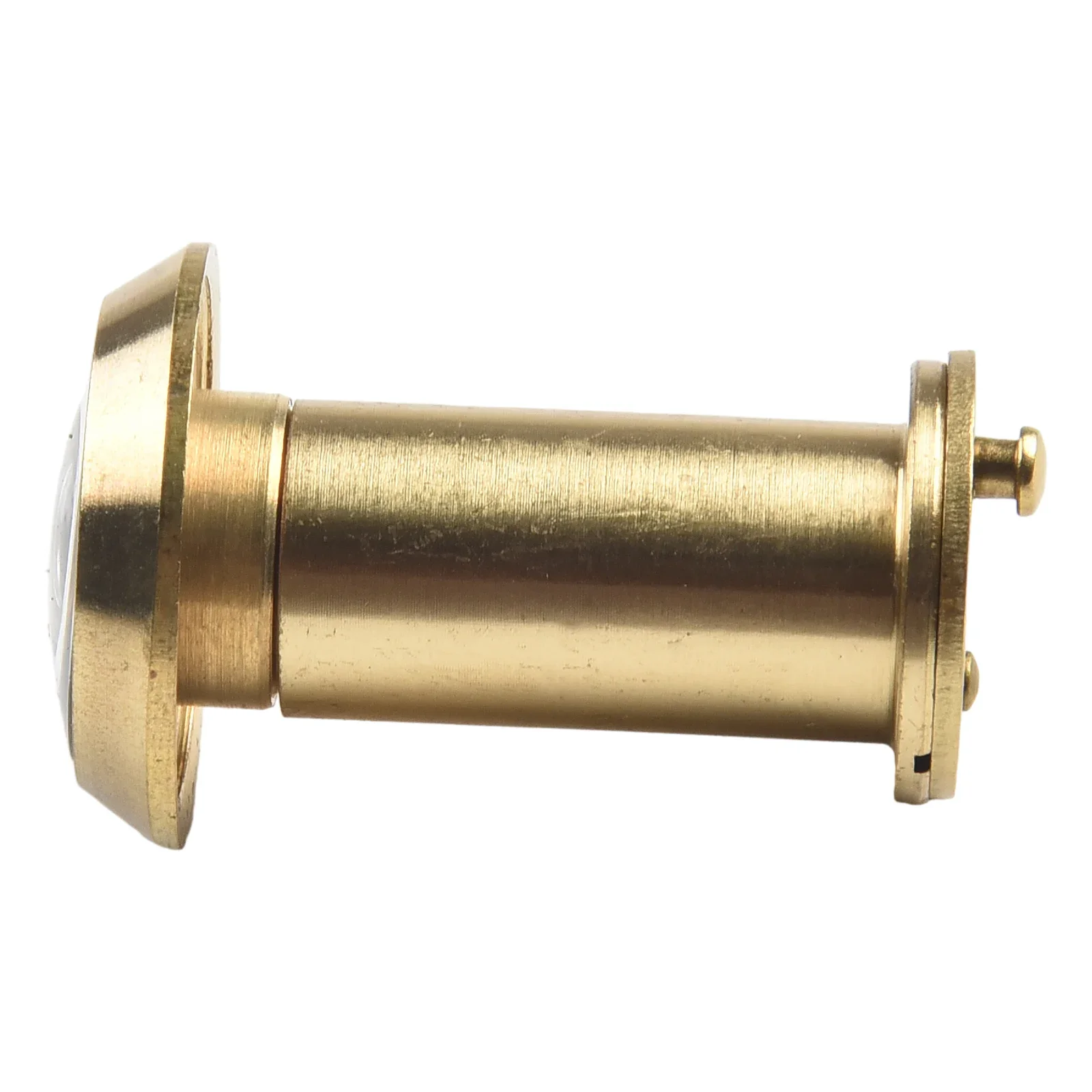 Entrance Gate Door Peephole Viewer Door Viewer 200 Degree Viewing Angle 59x30mm Adjustable Threaded Tube Easy Installation Gold