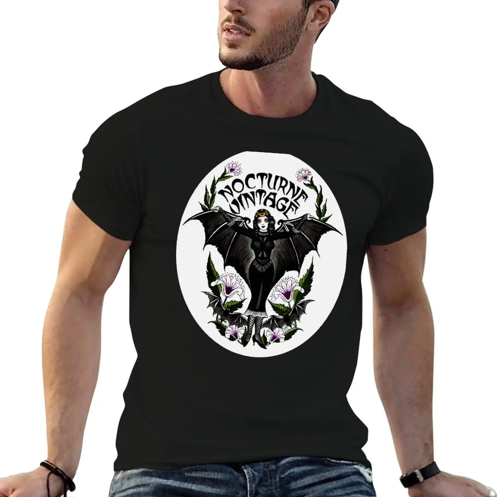 Nocturne Vintage T-Shirt t shirt men 100% cotton luxury brand man t shirts for men casual man tshirt T-shirt