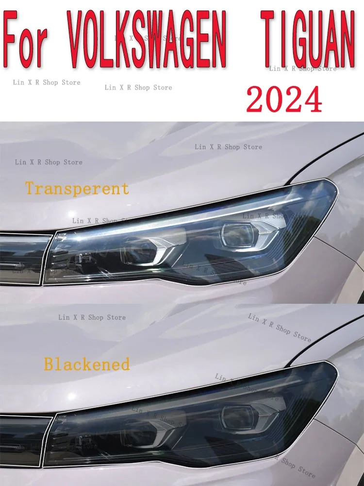 

Для VOLKSWAGEN TIGUAN 2024, пленка для фар, модификация внешней части автомобиля, устойчивая к царапинам, невидимая прозрачная защитная пленка из ТПУ