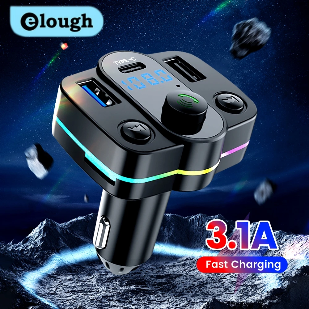 cigarette lighter bluetooth music Elough USB Charging Cigarette Lighter Car Bluetooth Hands-Free Car MP3  Player Music Player Car FM Transmitter