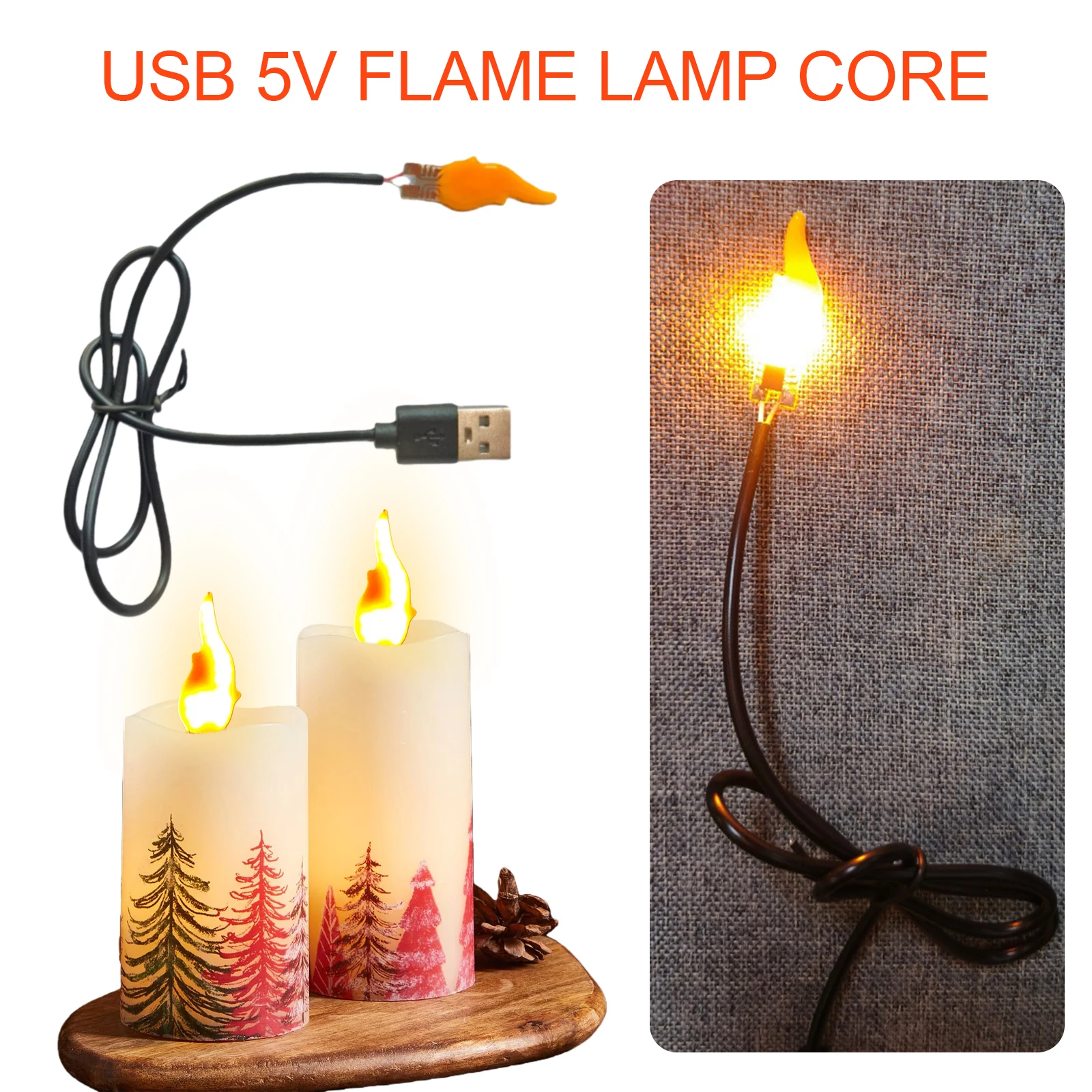 Christmas Flame Tip Lights Bulb Plug and Play Design Candelabra Night Light Bulbs for Indoor Outdoor Party Patio Home Decor