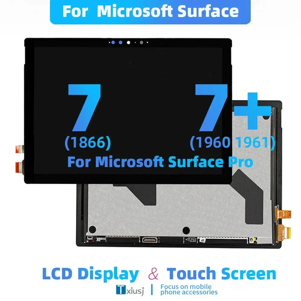 Imagem -02 - Montagem do Digitalizador da Tela Táctil Lcd Super Aaa para Microsoft Surface Pro 1866 Surface Pro Plus 1960 1961 123