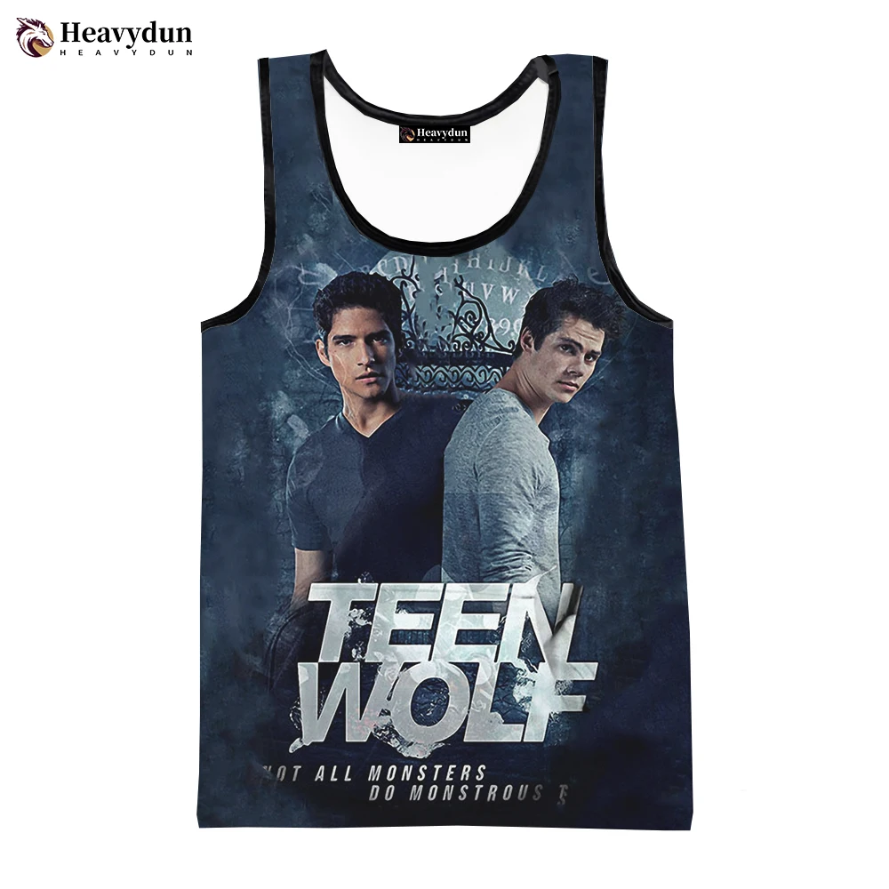 Newest Movies Teen Wolf Fashion Summer Men Tank Tops Sleeveless Spring Harajuku Personality 3D Printed Beach Tops Tees 6XL