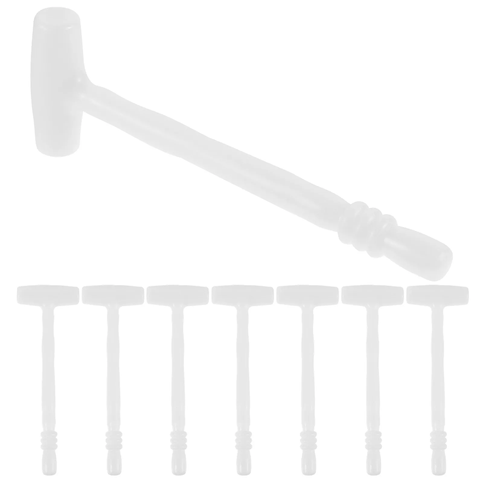 

12Pcs Small Hammer Building Tool Portable Mini Mallet Hammering Tool for Festival Lottery Hand Training Plastic Hammer Toy