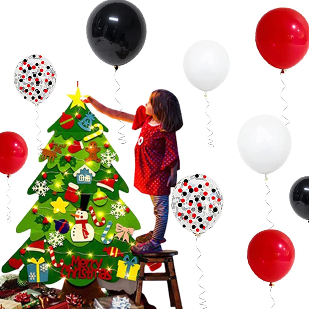 12 cali czerwone czarne białe balony girlanda zestaw łukowy konfetti cyrk BBQ kasyno impreza urodzinowa balony dekoracje na ukończenie szkoły Baby Shower — zdjęcie 4
