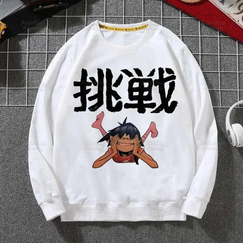 Music Band Gorillaz PUNK ROCK ChakaKhan Noodle Men's Hoodies Spring Autumn Male Casual Hoodies Sweatshirts Men's Hoodies Tops