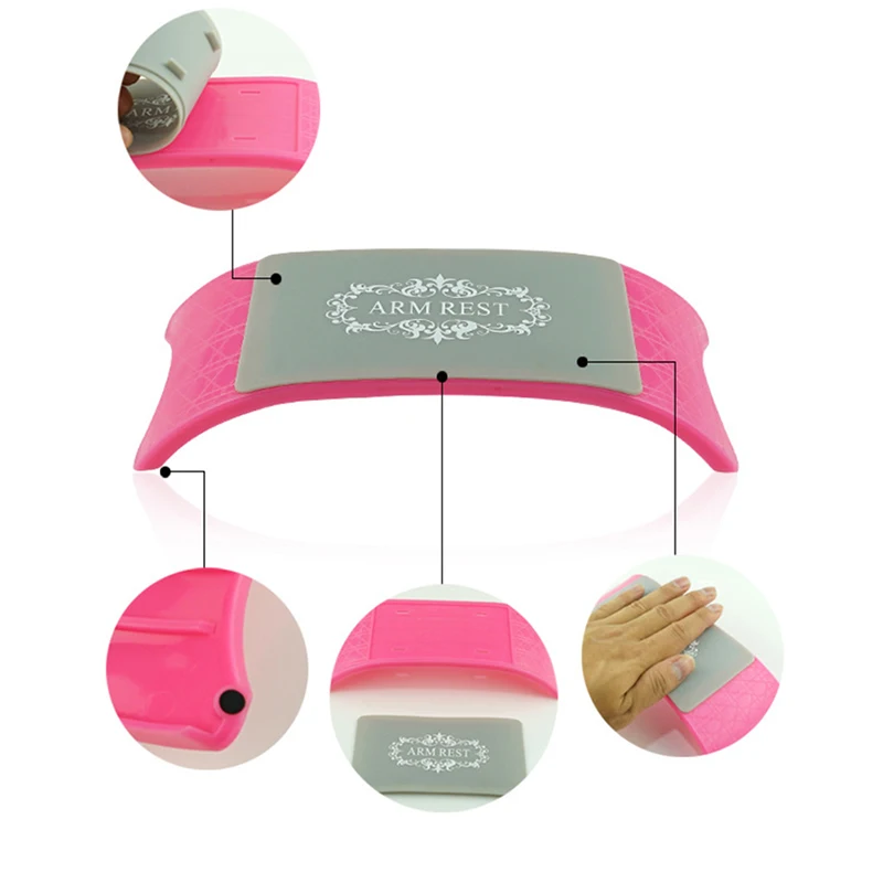 راحة ذراع الأظافر ، راحة اليد للأظافر سيليكون مانيكير وسادة اليد عدم الانزلاق طاولة مكتب ، الوردي ، أسود ، أبيض ، الأرجواني ، ارتفع الأحمر