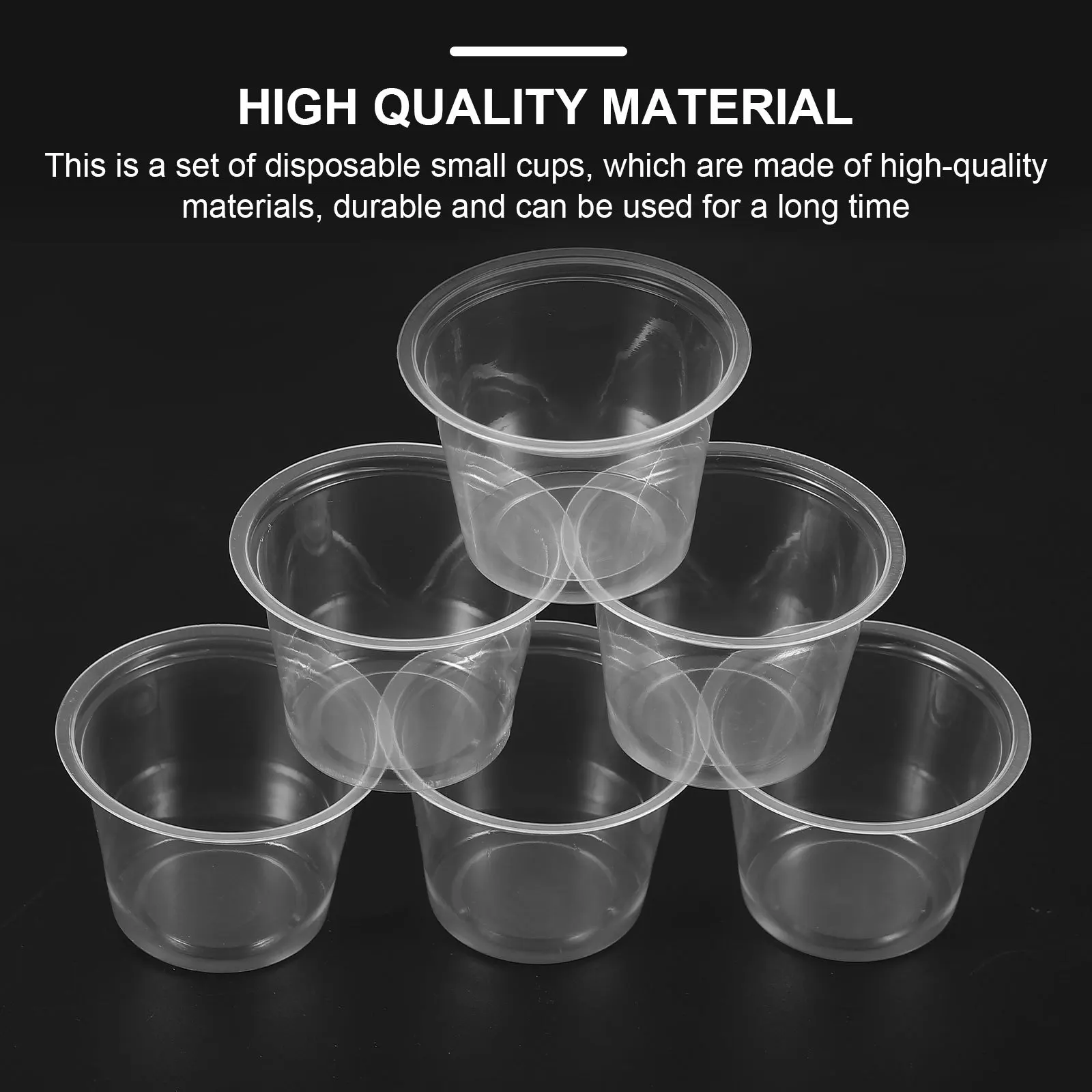 

120pcs Windproof Cup Clear Cup For Outdoor Romantic Decoration, Disposable Wax Holder, Eco-Friendly Storage For Ice Cream