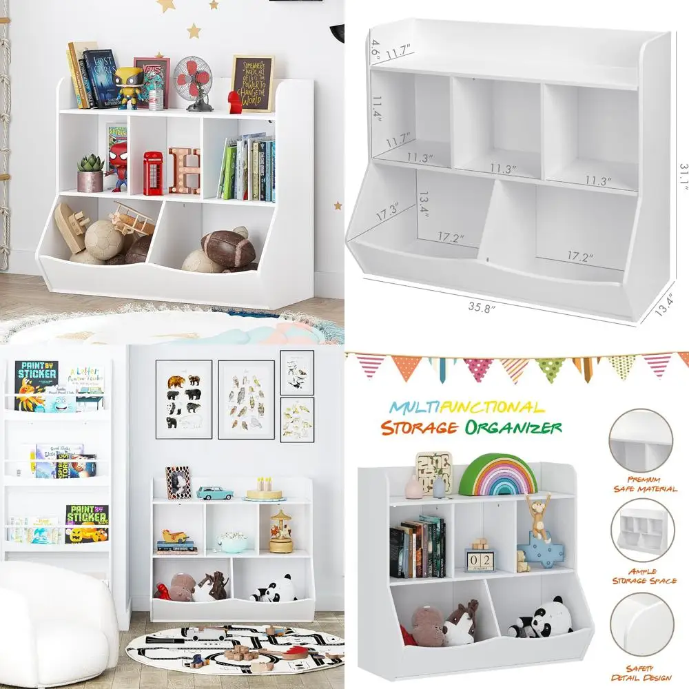 

Органайзер для хранения детских игрушек и книг, многоуровневые полки для игровой комнаты и спальни