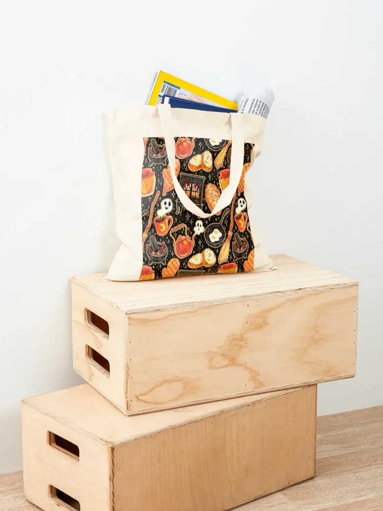 Kitchen Witch Supplies on Black Tote Bag the tote bag large size bags free delivery bags Women's handbag