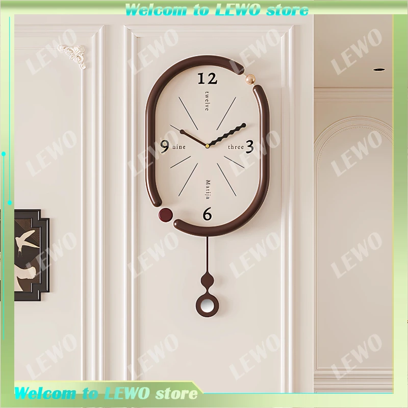 

Wooden Quiet Wall Clock Pendulum Mechanism Home Designer Wall Clock Kids Minimalist Reloj De Pared Home Decor Living Room