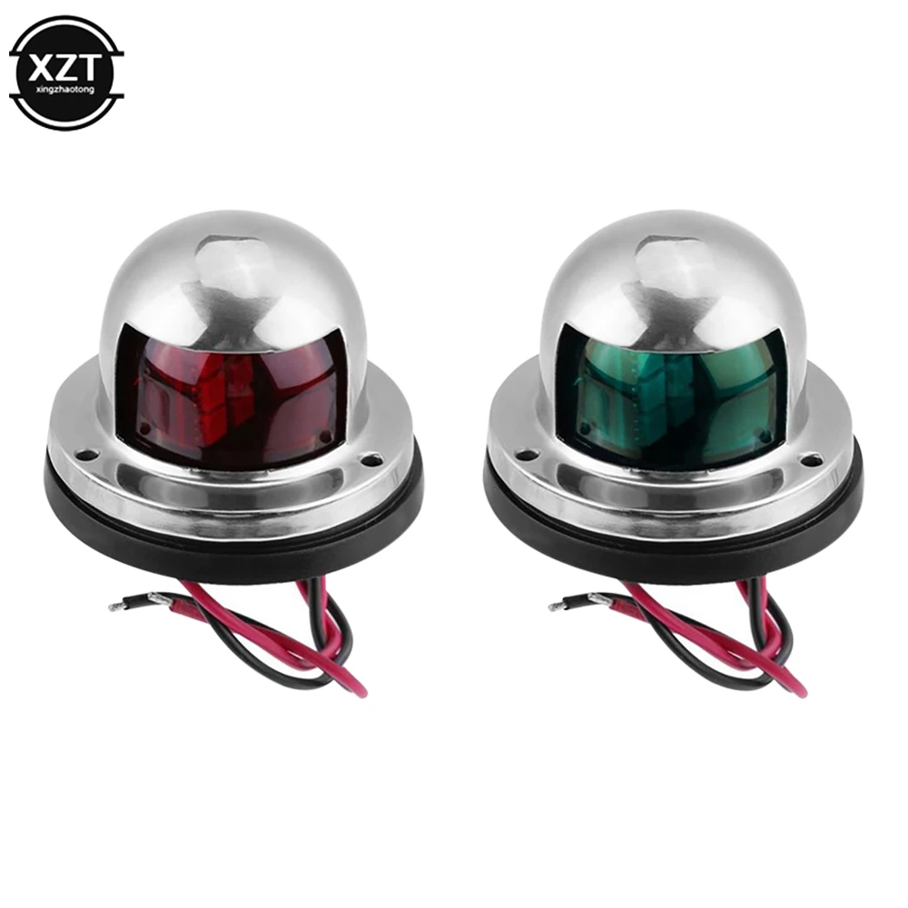 

1PCS Red&Green LED Boat Bow Navigation Light 8LED Sailing Signal Lamp Warning Lights for Marine For Boat Yacht