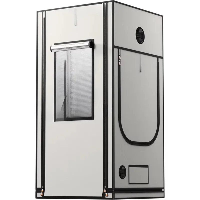 

Farmer Professional Series White Indoor Thickened Polyester Film Canvas Oxford Cloth Hydroponics 3x3 Growth Tent